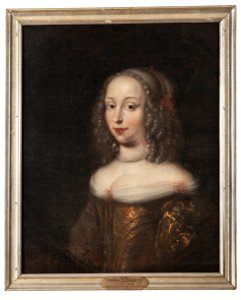 Maria Elisabet, 1634-1665, prinsessa av Holstein-Gottorp (Juriaen Ovens) - Nationalmuseum - 15965. Free illustration for personal and commercial use.