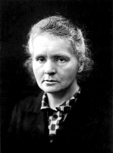 Marie Curie c1920. Free illustration for personal and commercial use.