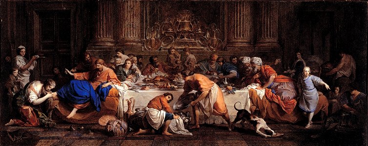 Maria Felice Tibaldi Subleyras - Dinner at the House of the Pharisee - Google Art Project