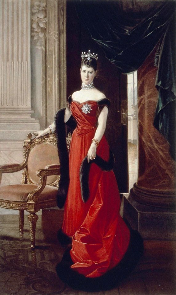 Maria Fedorovna by anonym. litograph after Fleming (Hermitage, 1880s)