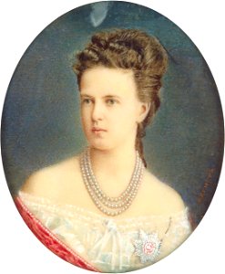 Maria Alexandrovna by A.M.Wegner (c.1870, Hermitage). Free illustration for personal and commercial use.