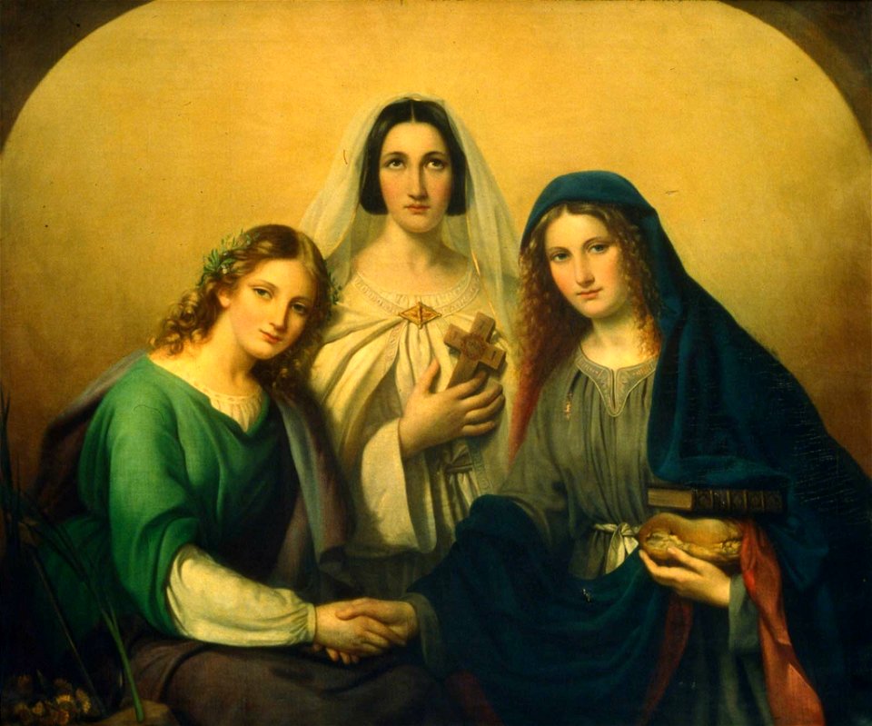 Marie Adelaide Kindt - Faith, Hope and Charity - 1980.89 - Museum of Fine Arts
