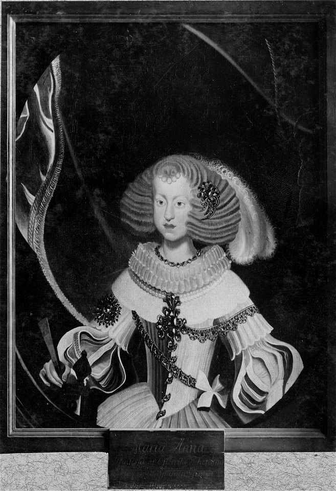 Maria Anna (1635–1696), Archduchess of Austria, Daughter of Emperor Ferdinand III - Nationalmuseum - 15822