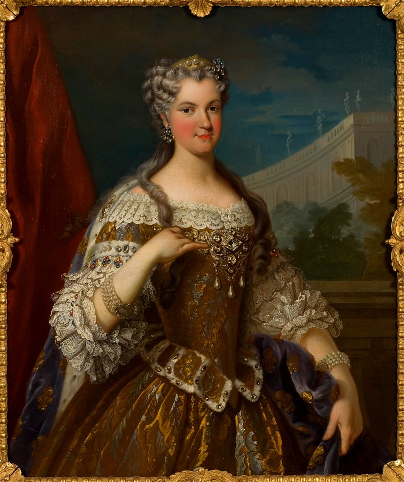Maria Charlotta Leszczynska, 1703-1768, prinsessa av Polen, drottning av Frankrike - Nationalmuseum - 15860