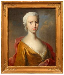Maria Elisabeth Coyet (1716-1772), married to Baron and Captain of the Horse, Jacob Ludvig Maclean - Nationalmuseum - 213009