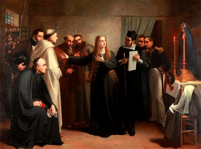 Mariana Pineda en capilla 1862 Juan Antonio Vera Calvo