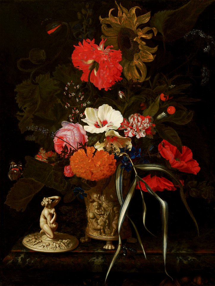 Maria van Oosterwyck - Flowers in an Ornamental Vase - 468 - Mauritshuis