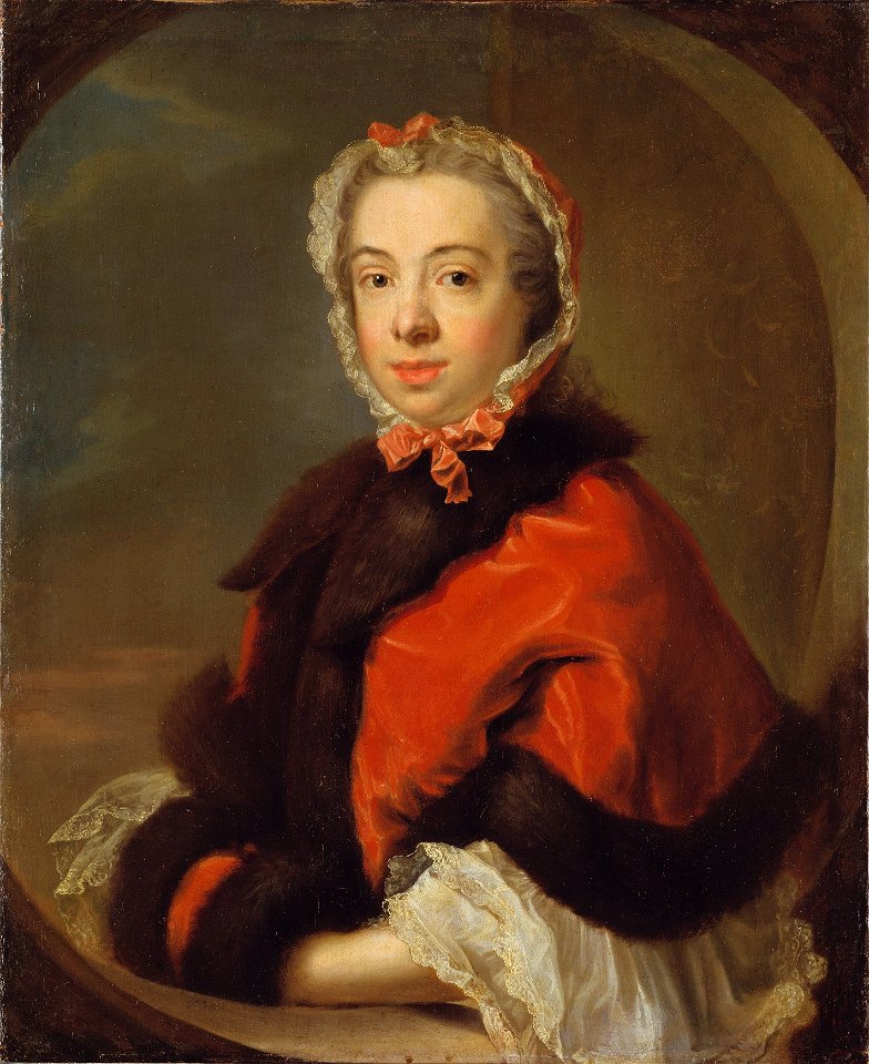 Maria Juliana Jennings, 1731-1793 eller Elisabet Jennings, 1734-1801 (Johan Henrik Scheffel) - Nationalmuseum - 40089