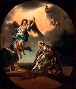 Maria Verkündigung Andachtsbild 18Jh