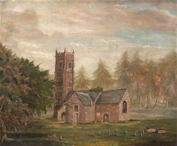 Maria Pixell (d.1811) - View of Old Arlington Church (St James), Devon - 987408 - National Trust