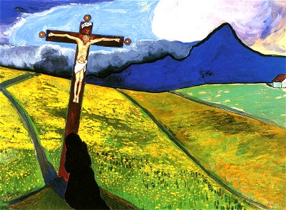 Marianne von Werefkin - Cross in a Landscape
