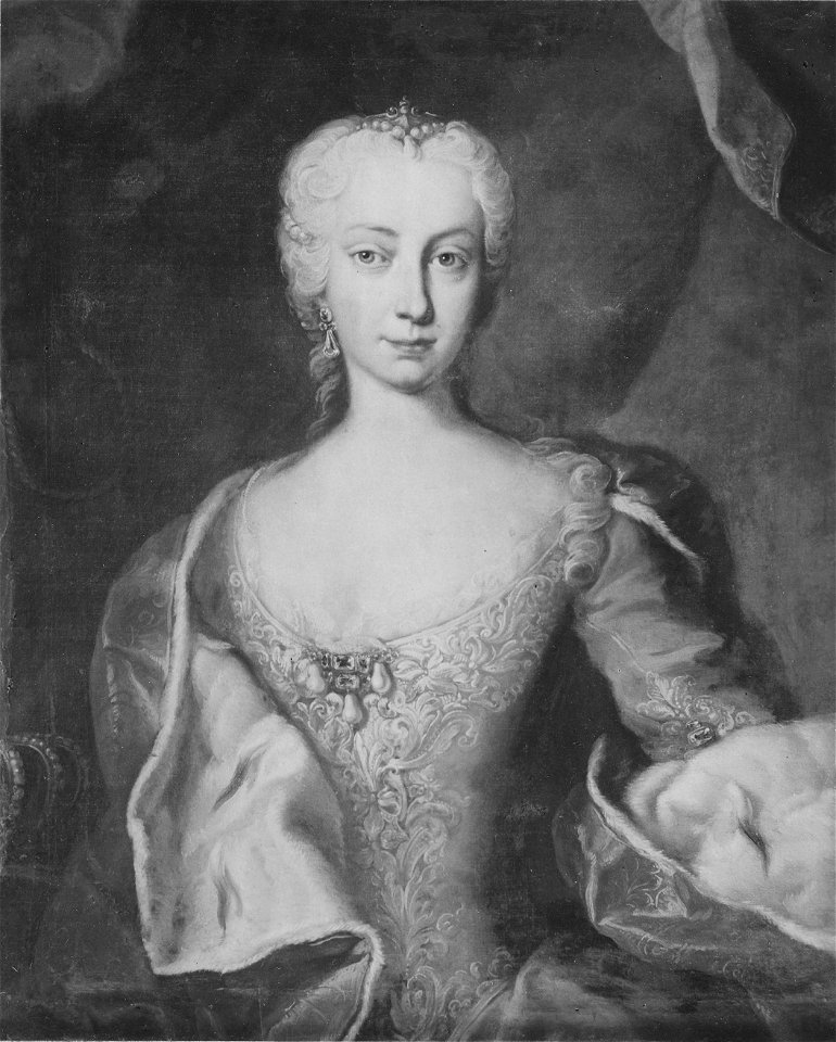 Maria Teresia, 1717-80, tysk-romersk kejsarinna, drottning av Böhmen (Martin van Meytens d.y.) - Nationalmuseum - 14975