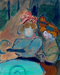 Marianne von Werefkin - Two Women in a Street Cafe