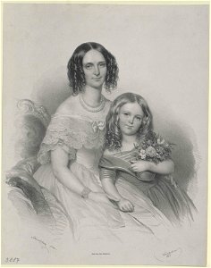 Marie Czernin (1806-1872) with daughter