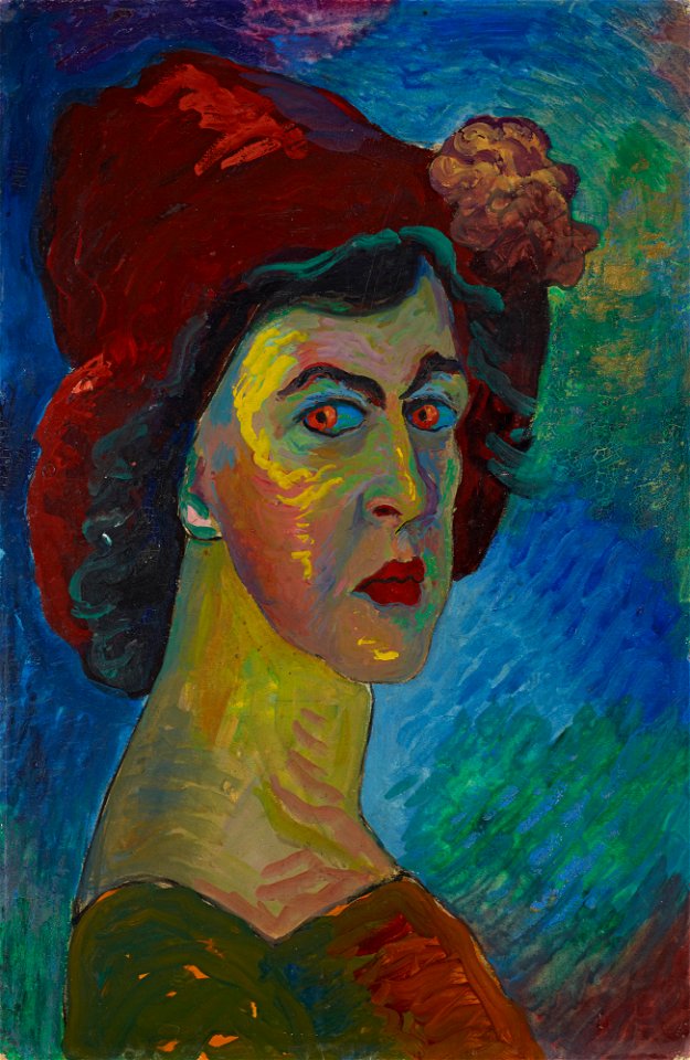 Marianne von Werefkin - Selbstbildnis - G 13144 - Lenbachhaus