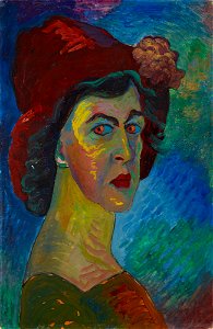 Marianne von Werefkin - Selbstbildnis - G 13144 - Lenbachhaus