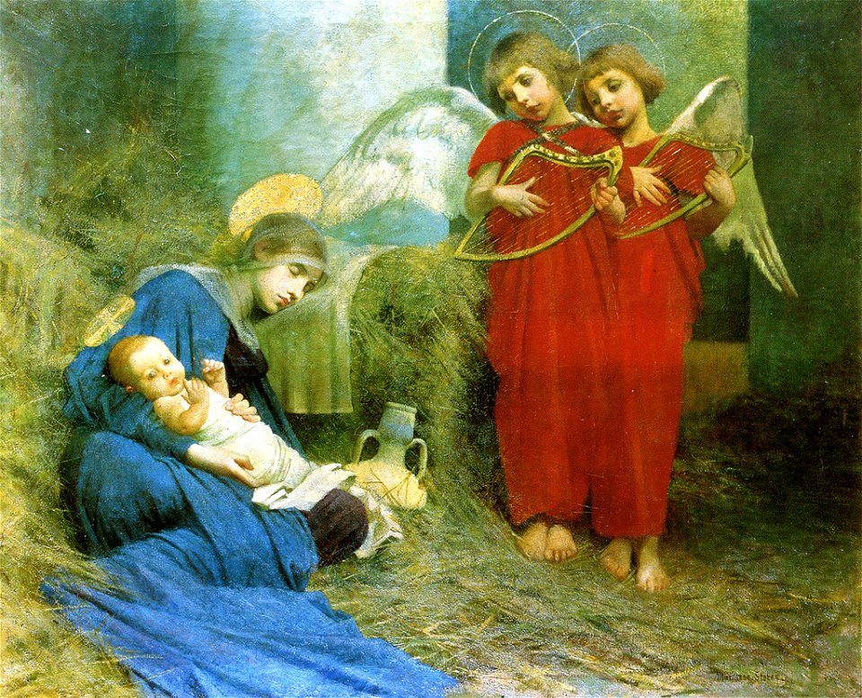 Marianne Stokes - Angels Entertaining the Holy Child