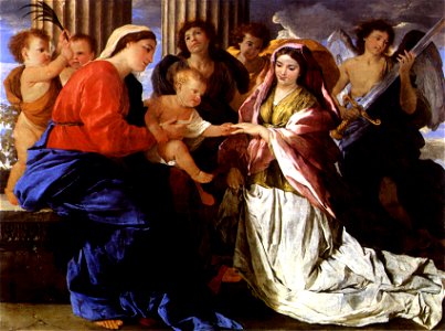 Mariage mystique de sainte Catherine - Poussin - NGofScotland