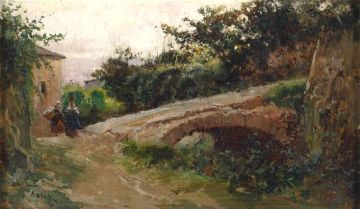 Mariano Barbasan Lagueruela Bei Assisi 1889
