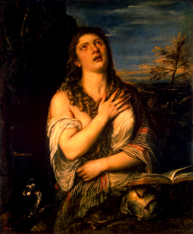 Maria Magdalene (Titian 1565) Petersburg Eremitage
