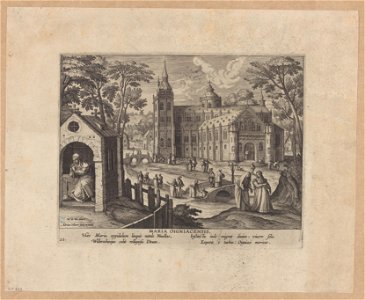 Maria Oigniacensis print by Maerten de Vos, S.I 822, Prints Department, Royal Library of Belgium