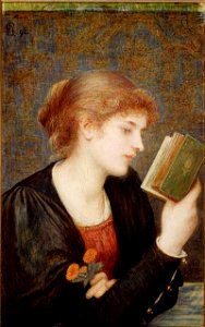 Marie Spartali Stillman - Love Sonnets. Free illustration for personal and commercial use.