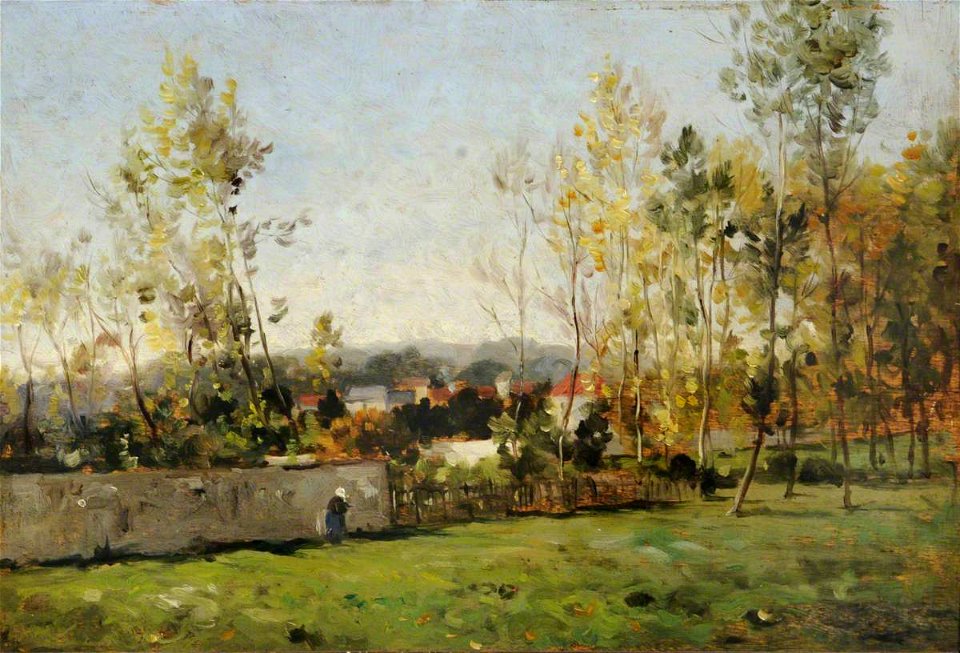 Marie Cazin (1844-1924) (attributed to) - Outskirts of Abbeville, France - VIS.514 - Sheffield Galleries and Museums Trust