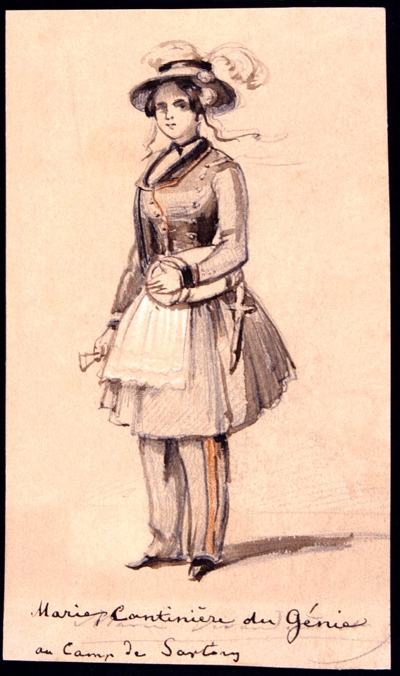 Marie Cantiniére du genie au camp de Sartory - Nordiska museet - NMA.0038386