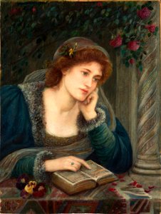 Marie Spartali Stillman - Beatrice (1895). Free illustration for personal and commercial use.