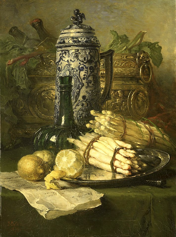 Maria Vos - Stilleven met kan van steengoed
