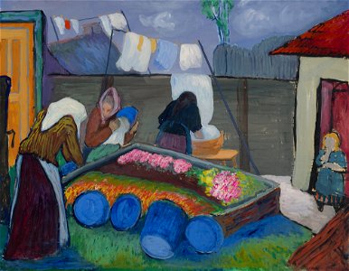 Marianne von Werefkin - Wäscherinnen - GMS 711 - Lenbachhaus