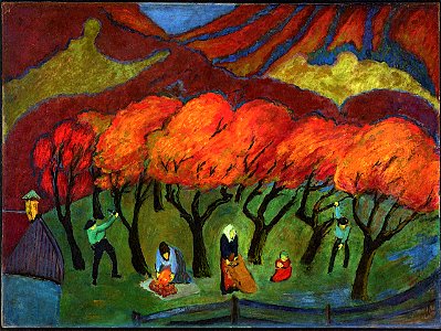 Marianne von Werefkin - Fruit Harvest in a Mountain Garden