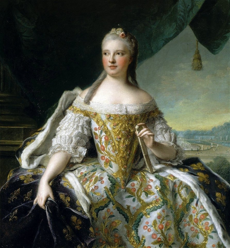 Marie Josèphe of Saxony as Dauphine of France by Jean-Marc Nattier (1751)