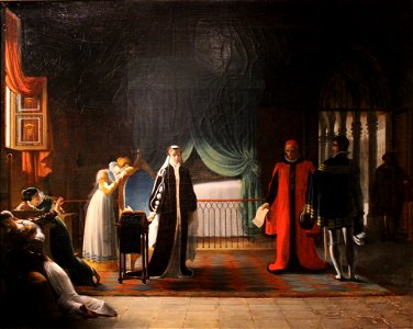 Marie Stuart, reine d'Écosse, recevant sa sentence de mort que vient de ratifier le Parlement - Jean-Baptiste Vermay - MBA Lyon 2014