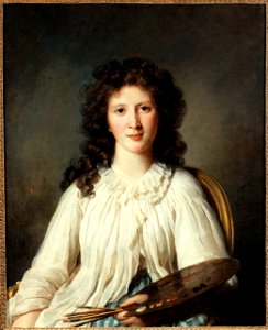 Marie-Geneviève Bouliard - Portrait d'Adélaïde Binart, épouse Lenoir (1769-1832), peintre - P1709 - Musée Carnavalet. Free illustration for personal and commercial use.