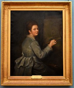 Marie Petiet - Autoportrait au chevalet 01