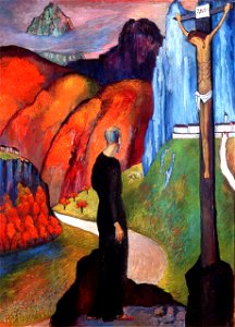 Marianne von Werefkin - The Monk. Free illustration for personal and commercial use.