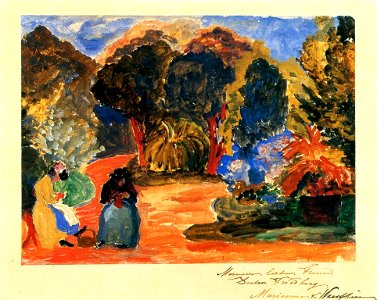 Marianne von Werefkin - Two Women in a Park