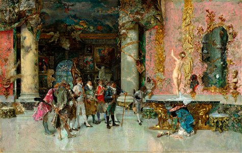 Mariano Fortuny y Carb^oacute, - The Choice of a Model - 2015.143.12 - Corcoran Gallery of Art