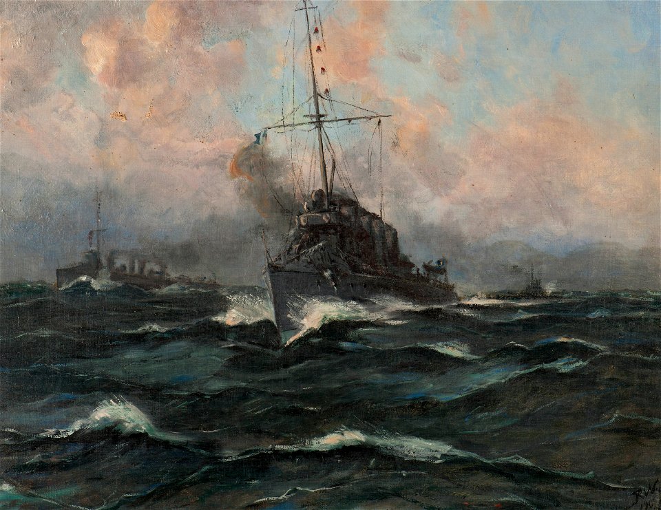 Marinmotiv-Jagardivision, typ Mode till sjöss - Sjöhistoriska museet - ID 274