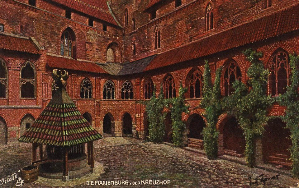 Marienburg, Westpreußen - Hochschloss, Kreuzhof (Zeno Ansichtskarten)