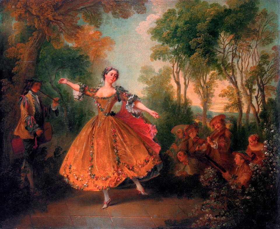 Marie-Anne Cupis de Camargo, by Nicolas Lancret