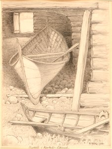 Marinmotiv-Kyrkbåt - Sjöhistoriska museet - S 1001