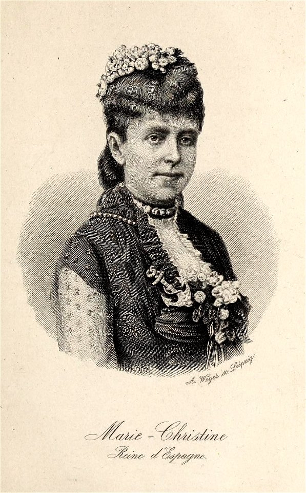 Marie-Christine, Reine d'Espagne, 1882