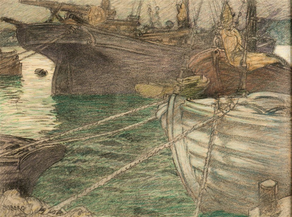 Marinmotiv-Skutor - Sjöhistoriska museet - S 1020