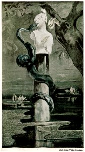 Marie Stüler-Walde - Schlange und Büste, Jugend 1898