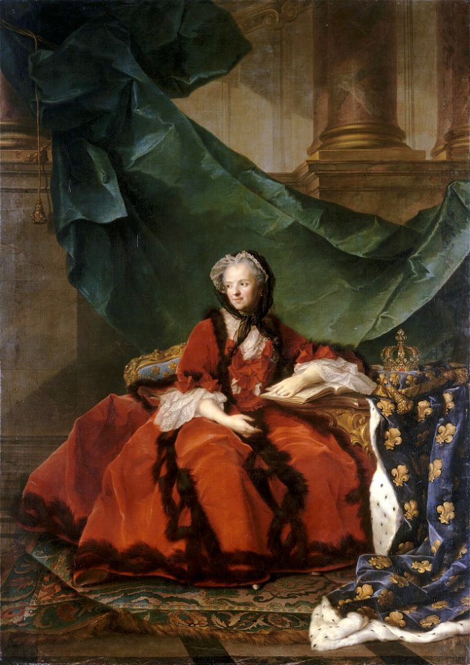 Marie Leszczyńska, reine de France by the studio of J.-M. Nattier