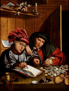 Marinus van Reymerswaele - The Money Changers - 25.037 - Rhode Island School of Design Museum