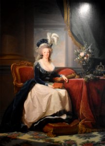 Marie-Antoinette en redingote bleue 01