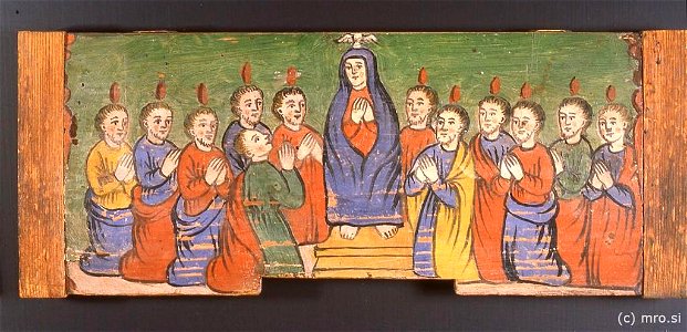 Marija z apostoli in Sveti duh (panjska končnica)